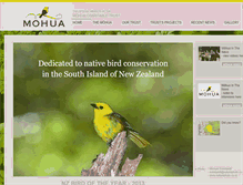 Tablet Screenshot of mohua.co.nz